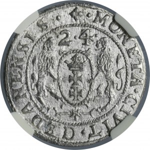 Sigismund III Vasa, 1/4 Thaler Danzig 1624/3 - PR• - NGC MS64