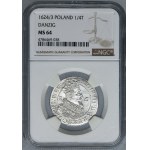 Sigismund III Vasa, 1/4 Thaler Danzig 1624/3 - PR• - NGC MS64