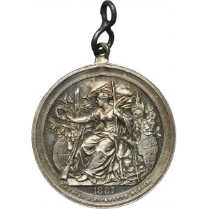 Silesia, Medal 300 years of the shooting guild in Striegau 1887