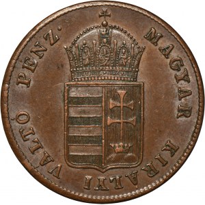 Hungary, Spring of Nations, 1 Kreuzer Nagybánya 1848