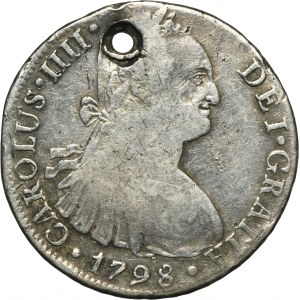 Bolívia, Karol IV, 8 Real Lima 1798