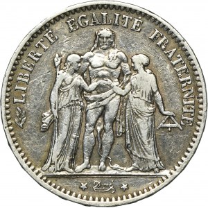 France, Third Republic, 5 Francs Paris 1875 A