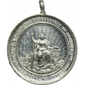 Germany, German Empire, Medal of the First German War Festival 1883