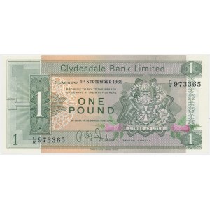 Scotland, Clydesdale, 1 Pound 1969