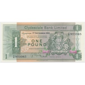Écosse, Clydesdale, £1 1969