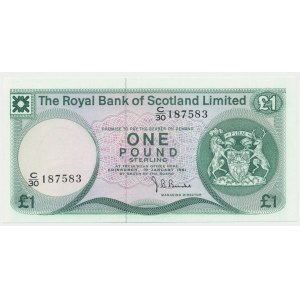 Scotland, 1 Pound 1981