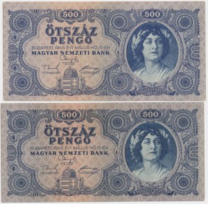 Hungary, 500 Pengo 1945 (2 pcs.)