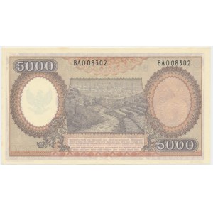 Indonezja, 5.000 rupii 1958