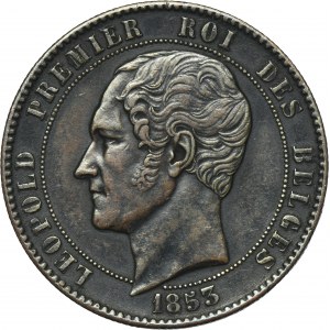 Belgium, Leopold I, 10 Centimes 1853