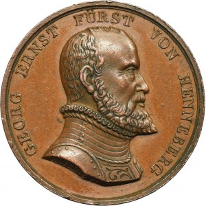 Germany, Hennberg, Georg Ernst, Medal of the 300th anniversary of the Reformation 1844