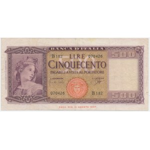 Italy, 500 Lire (1961)