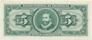 Nicaragua, 5 Cordobas 1962