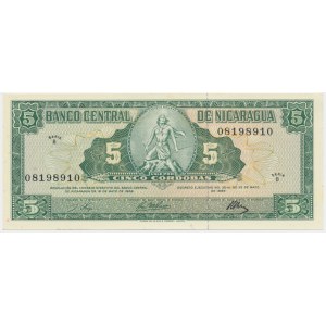 Nicaragua, 5 Cordobas 1968