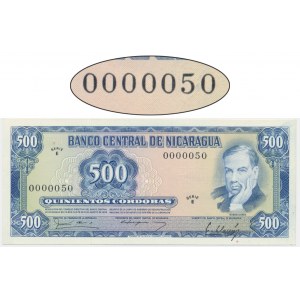Nicaragua, 500 Cordobas 1979 - low serial number