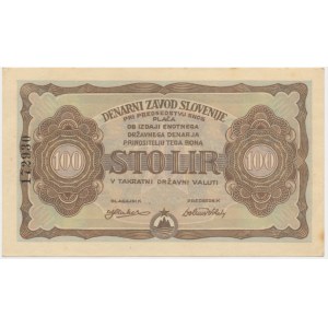 Yugoslavia, Denarni Savod Slovenije, 100 Lir 1944