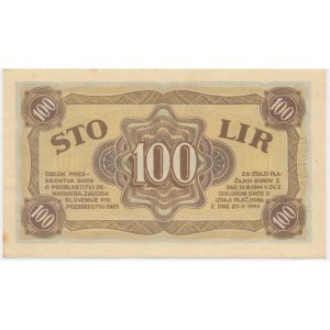 Jugosławia, Instytut Walutowy Słowenii, 100 lir 1944