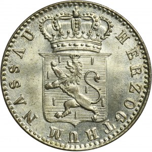 Germany, Duchy of Nassau, Wilhelmm I, 6 Kreuzer Wiesbaden 1833