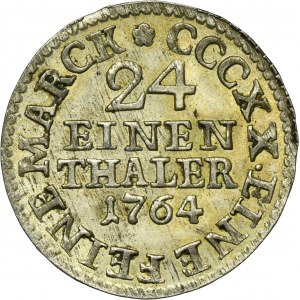 Germany, Electorate of Saxony, Friedrich AUgust III, 1/24 Talara (groschen) Dresden 1764 EDC