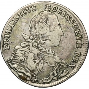 Silesia, Prussian rule, Friedrich II, 1/2 Thaler Breslau 1751 B