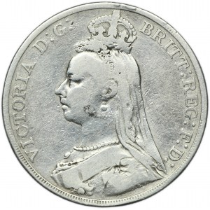 Great Britain, Victoria, 1 Crown London 1890