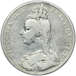 Great Britain, Victoria, 1 Crown London 1890