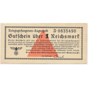 Germany, Kriegsgefangen Lagergeld - Oberkommando der Wehrmacht, 1 Mark (1939-45)