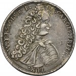 Silesia, Duchy of Oels, Karl Friedrich, Thaler Oels 1716 CVL - RARE