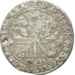 Silesia, Duchy of Münsterberg-Oels, Heinrich Wenzel and Karl Friedrich, 24 Kreuzer Oels 1621 HT - UNLISTED, date below the busts