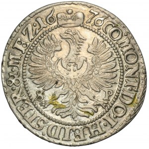 Silesia, Duchy of Oels, Silvius II Friedrich, 3 Kreuzer Oels 1676 SP