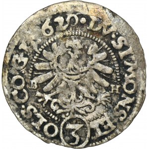 Silesia, Duchy of Münsterberg-Oels, Heinrich Wencel and Karl Friedrich, 3 Kreuzer Oels 1620 BH