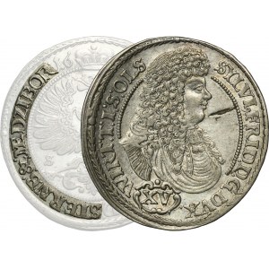 Silesia, Duchy of Oels, Silvius II Friedrich, 15 Kreuzer Oels 1675 SP - UNLISTED