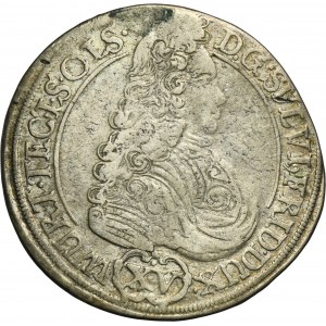 Silesia, Duchy of Oels, Silvius Friedrich, 15 Kreuzer Oels 1694 IIT - UNLISTED