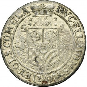 Silesia, Duchy of Münsterberg-Oels, Heinrich Wenzel and Karl Friedrich, 24 Kreuzer Oels 1622 HT - UNLISTED