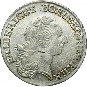 Silesia, Prussian rule, Friedrich II, 1/6 Thaler Breslau 1766 B