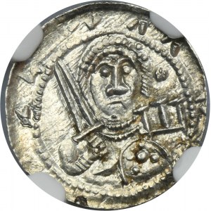 Vladislaus II the Exile, Denarius - NGC MS64