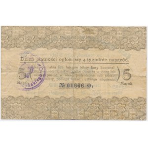 Osieczna, Communal Fund, 5 marks 1919