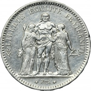 France, Third Republic, 5 Francs Paris 1876 A