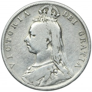 Great Britain, Victoria, 1/2 Crown London 1891