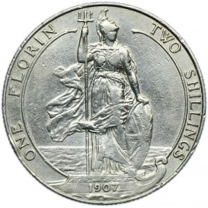 Wielka Brytania, Edward VII, 2 Szylingi (Floren) Londyn 1907