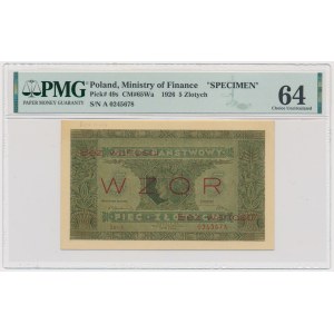 5 gold 1926 - MODEL - Ser.A - PMG 64 - RARE