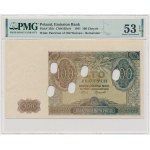 100 złotych 1941 - PMG 53 EPQ - destrukt
