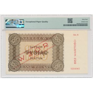 1.000 złotych 1945 - WZÓR - A. 1234567 - PMG 64 EPQ