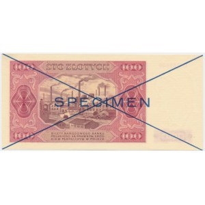 100 zloty 1948 - SPECIMEN - D - blue print
