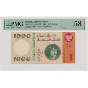 1.000 złotych 1965 - H - PMG 58