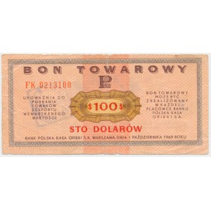 Pewex, 100 dolarów 1969 - FK - RZADKI