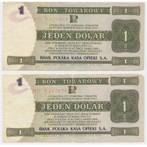 Pewex, 1 dolar 1979 - HD (2 szt.)