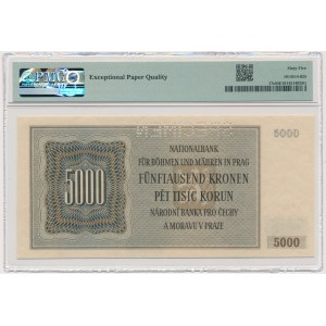 Czechy i Morawy, 5.000 koron 1944 - WZÓR - PMG 65 EPQ