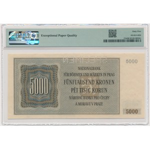 Čechy a Morava, 5 000 korún 1944 - MODEL - PMG 65 EPQ