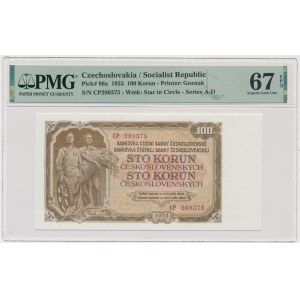Czechoslovakia, 100 Korun 1953 - PMG 67 EPQ