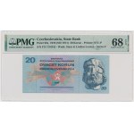 Czechoslovakia, 20 Korun 1970 - PMG 68 EPQ